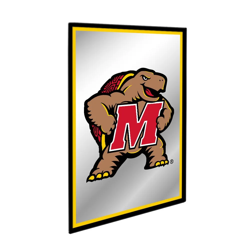 Maryland Terrapins: Mascot - Framed Mirrored Wall Sign