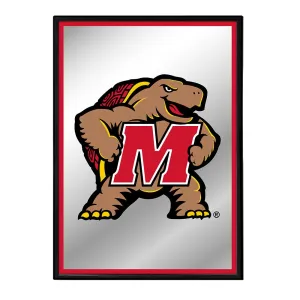 Maryland Terrapins: Mascot - Framed Mirrored Wall Sign