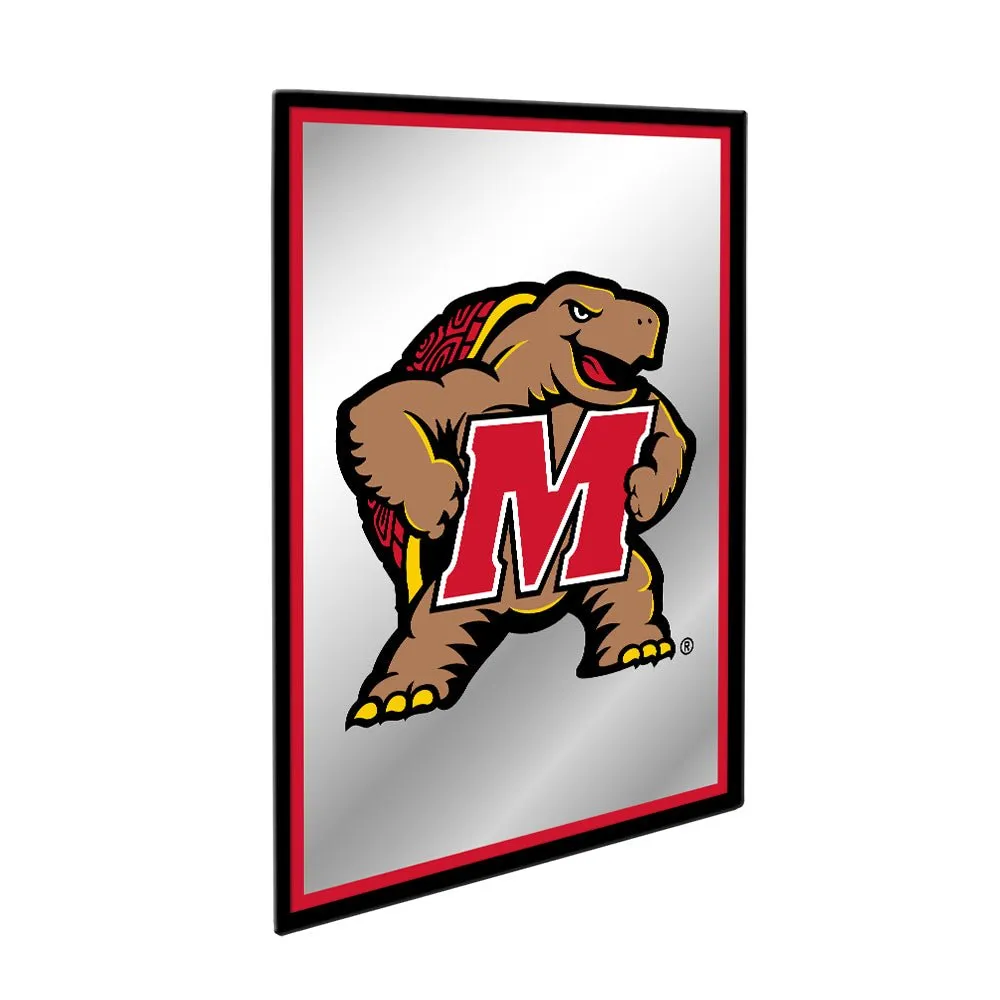 Maryland Terrapins: Mascot - Framed Mirrored Wall Sign