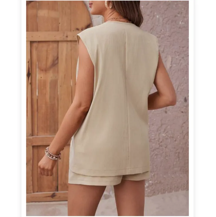 Maternity Shorts Casual Casual 2pcs Outfits