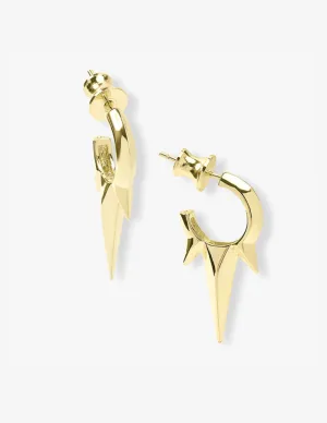 Melinda Maria Baby Gabriella Smooth Triple Spike Earrings