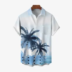 Men's Hawaiian Vacation Casual Short Sleeve Shirt 2404000706