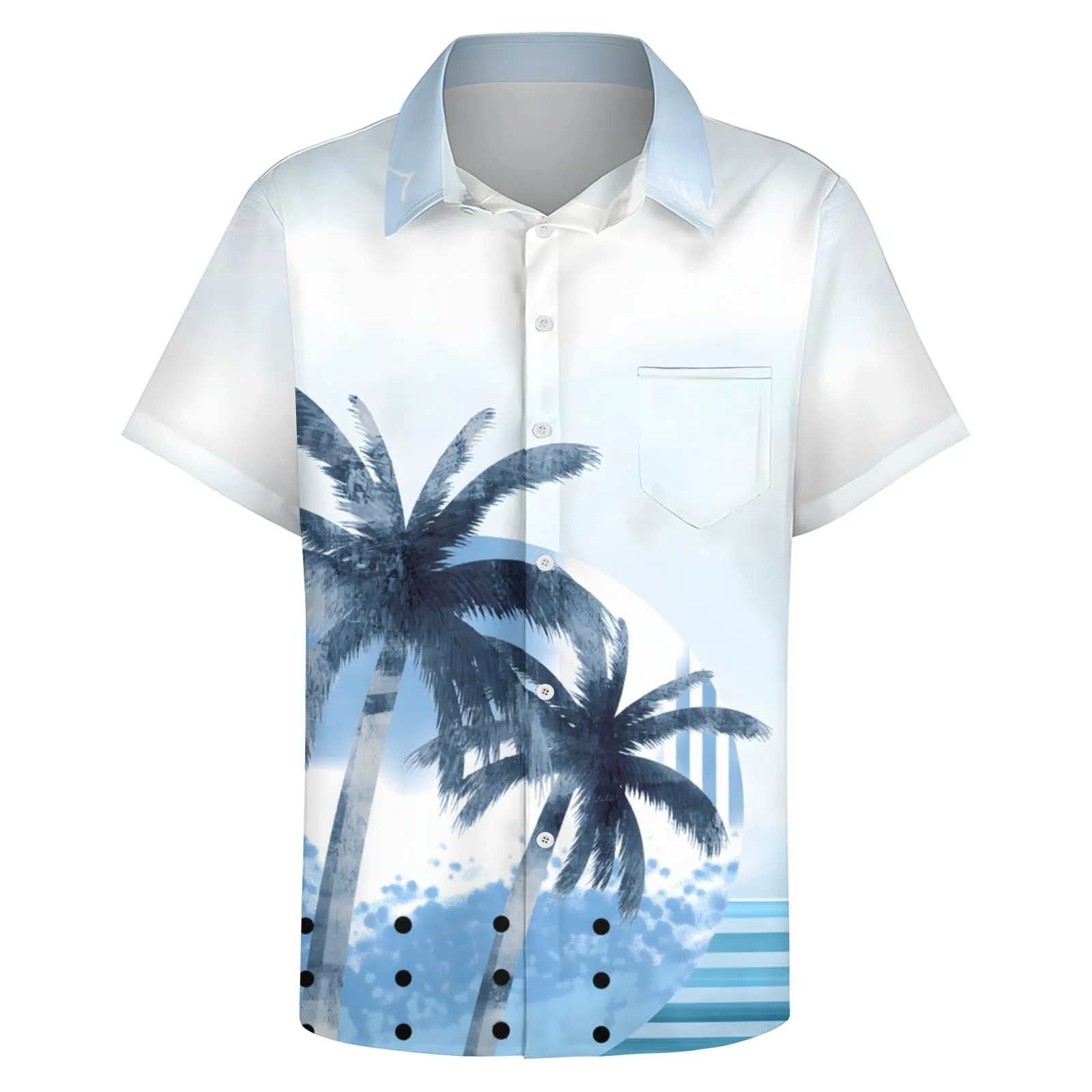 Men's Hawaiian Vacation Casual Short Sleeve Shirt 2404000706
