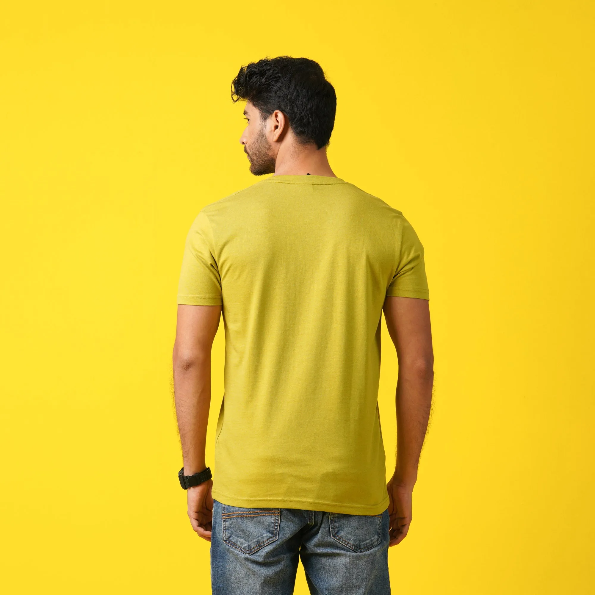 Mens T- Shirt-Lime