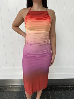 Miami Sunsets Mesh Dress