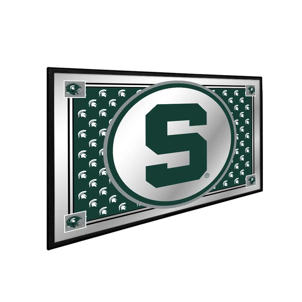 Michigan State Spartans: Team Spirit - Framed Mirrored Wall Sign