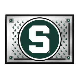 Michigan State Spartans: Team Spirit - Framed Mirrored Wall Sign