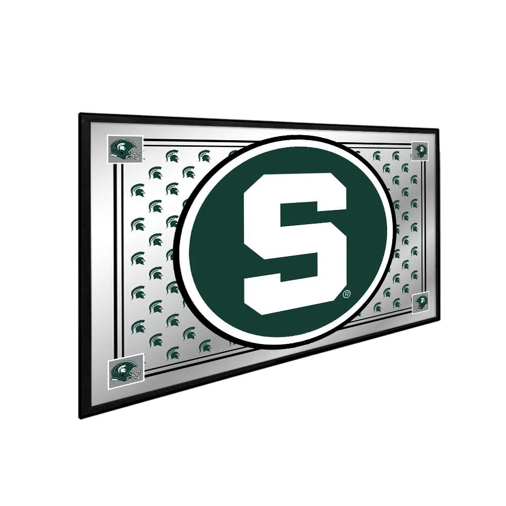 Michigan State Spartans: Team Spirit - Framed Mirrored Wall Sign