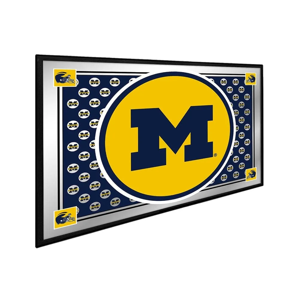 Michigan Wolverines: Team Spirit - Framed Mirrored Wall Sign