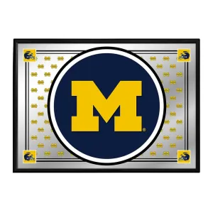 Michigan Wolverines: Team Spirit - Framed Mirrored Wall Sign