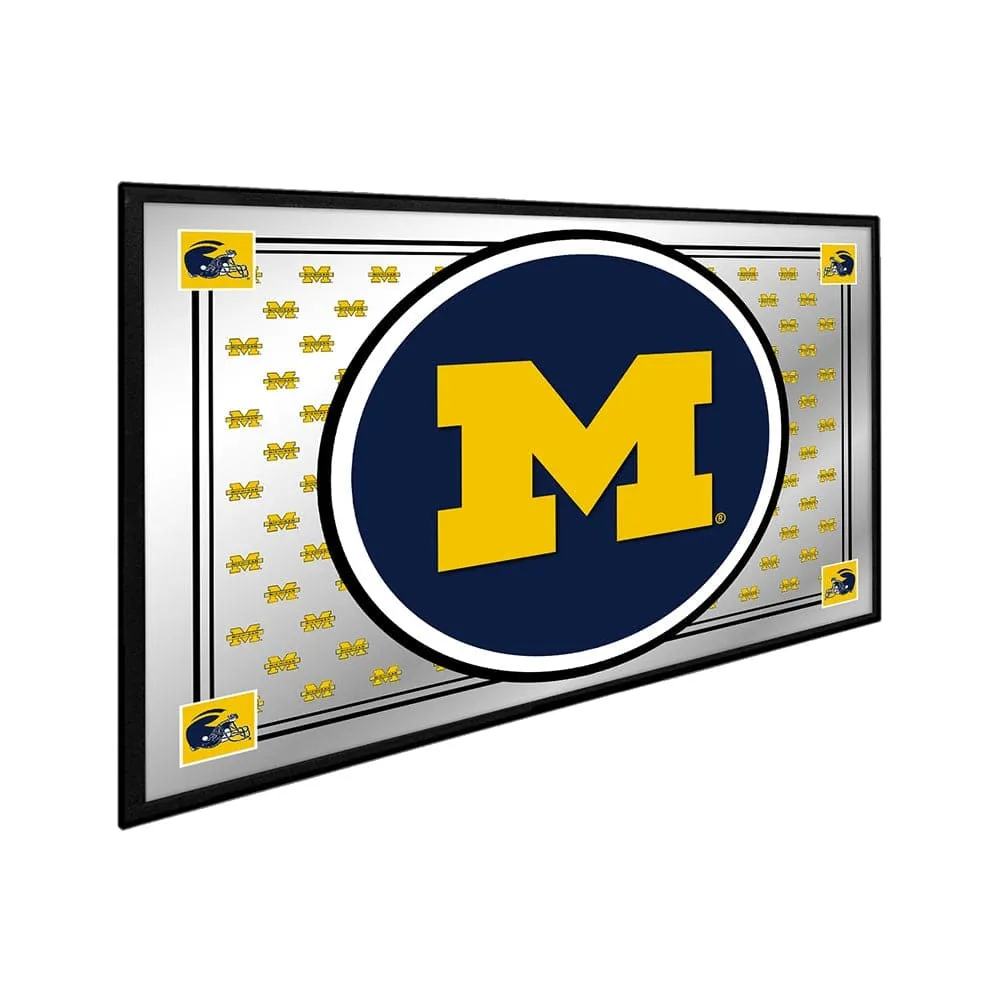 Michigan Wolverines: Team Spirit - Framed Mirrored Wall Sign