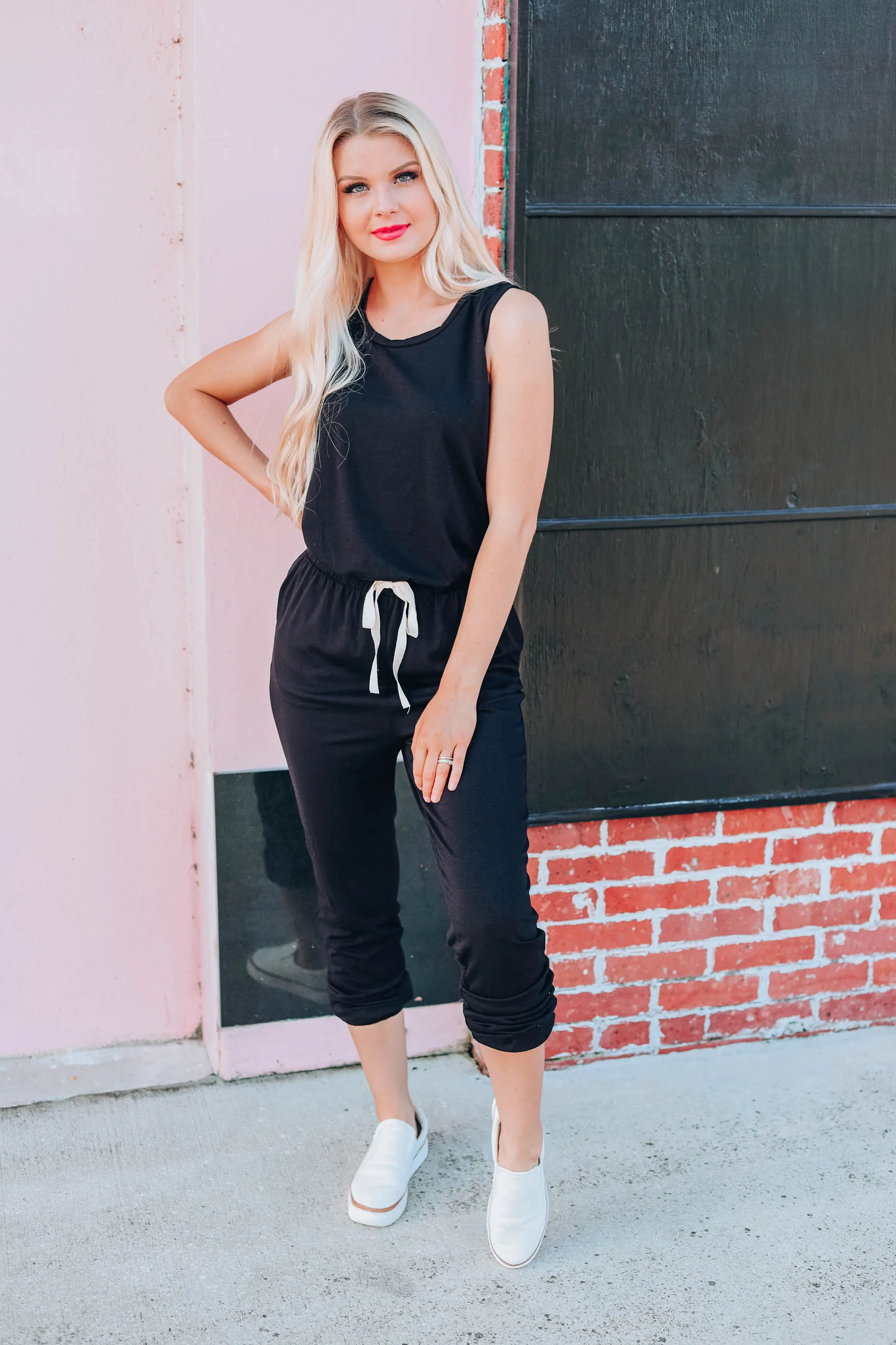 Midnight Stroll  Jumpsuit - Black