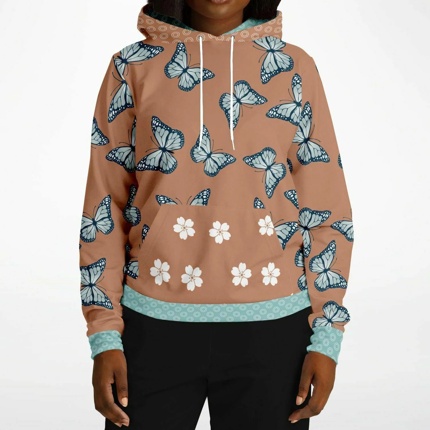 Monarch Butterfly and Blossom Hoodie