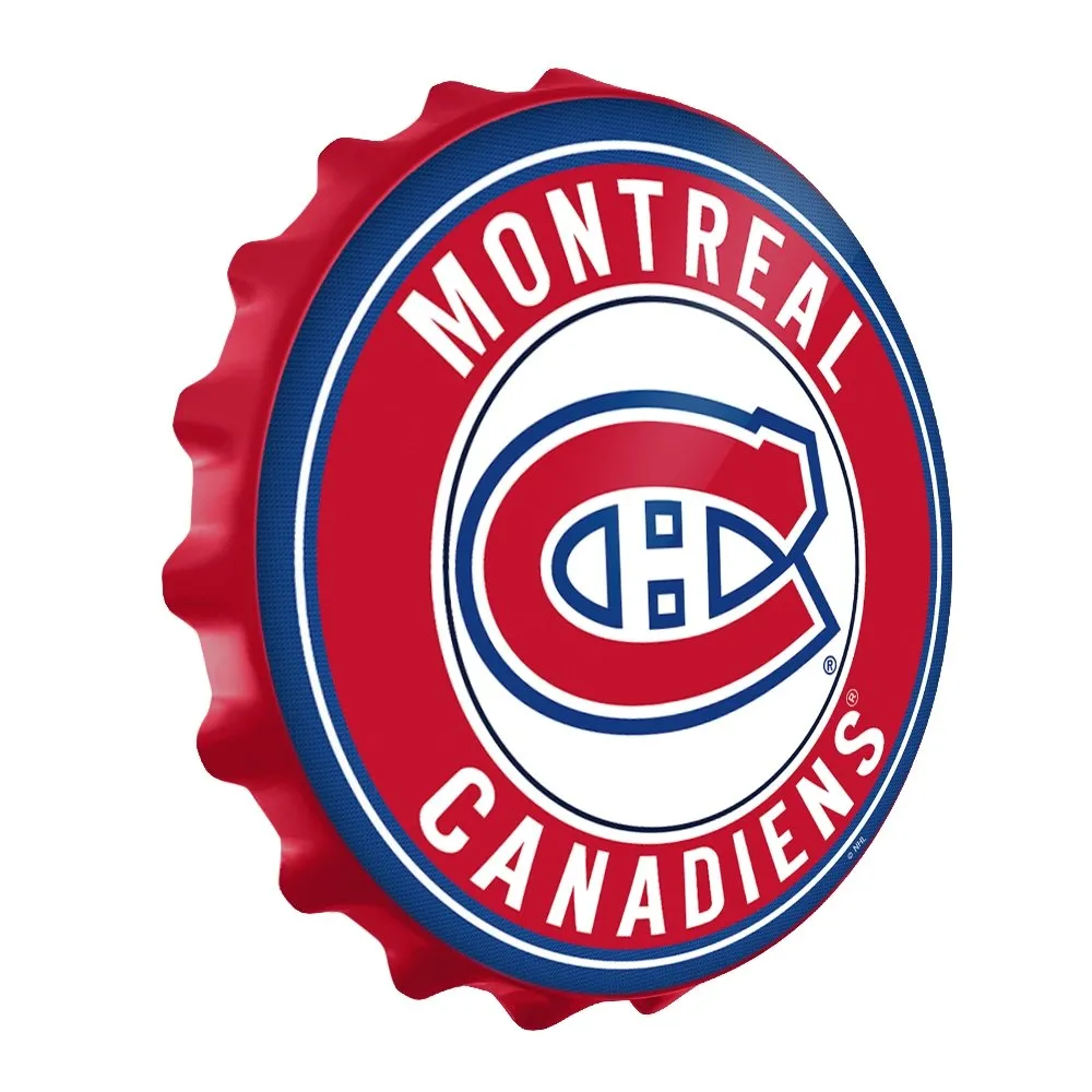 Montreal Canadiens: Bottle Cap Wall Sign