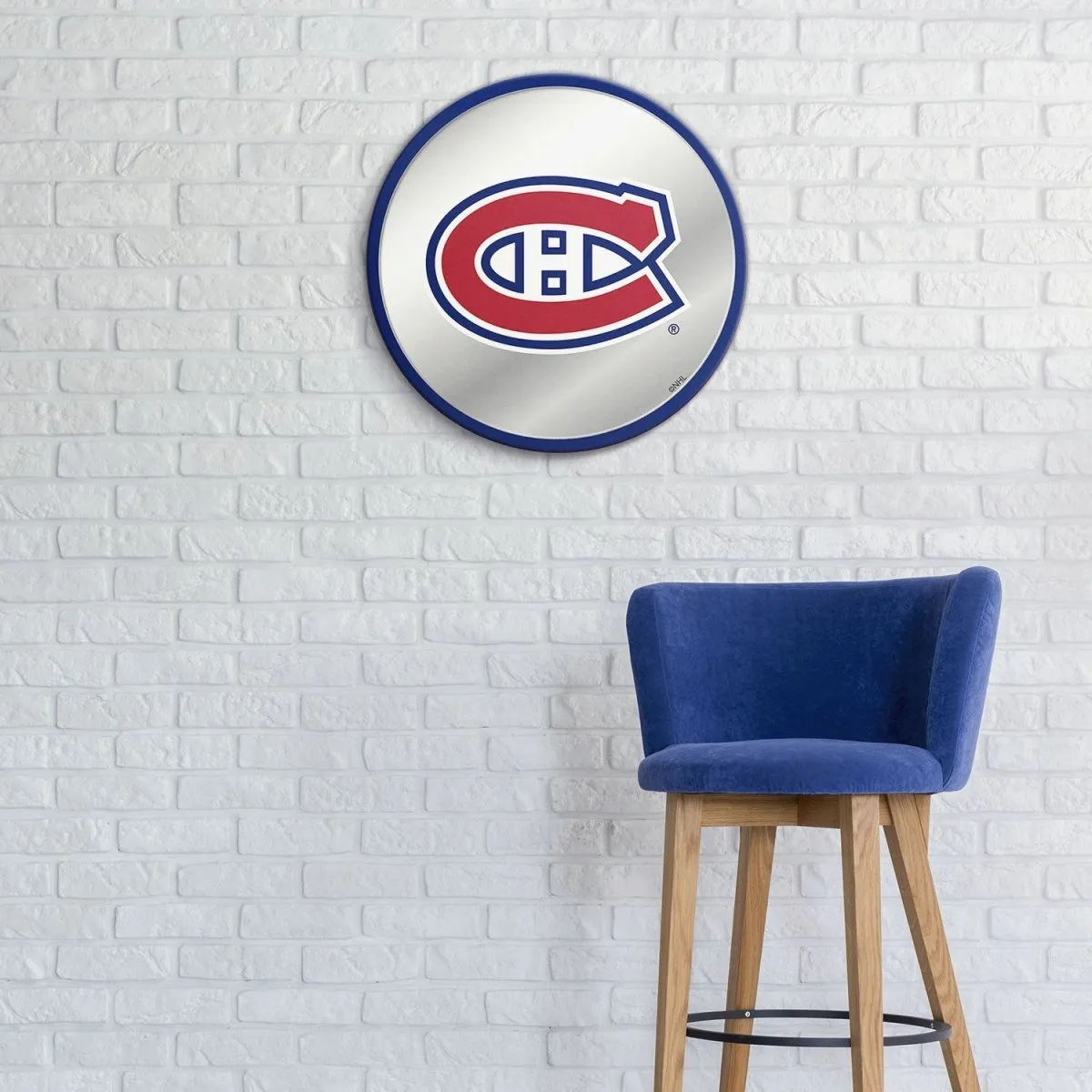 Montreal Canadiens: Modern Disc Mirrored Wall Sign