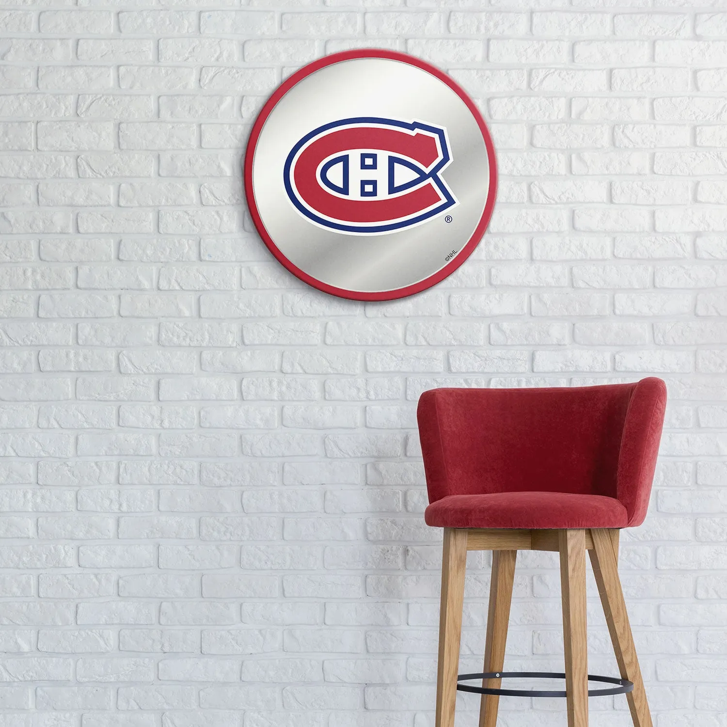 Montreal Canadiens: Modern Disc Mirrored Wall Sign