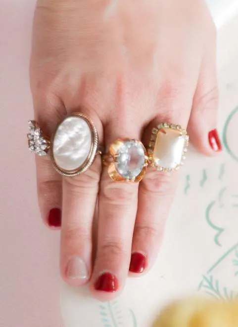 Mother of Pearl Statement Ring