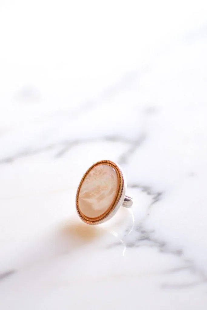 Mother of Pearl Statement Ring