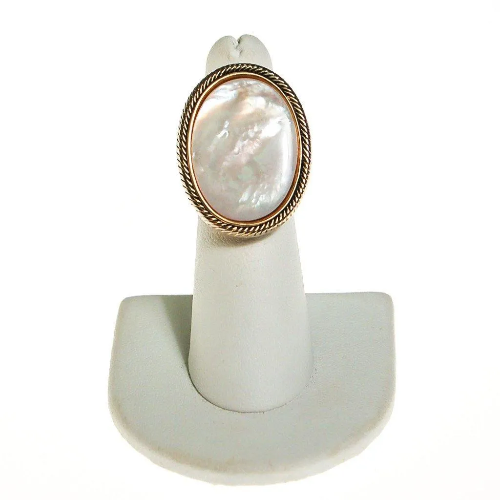 Mother of Pearl Statement Ring