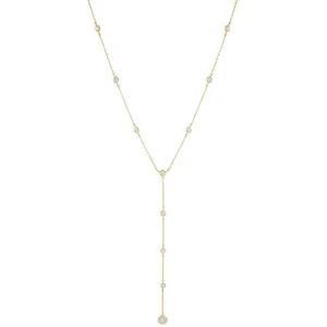 Multi CZ Bezel Lariat
