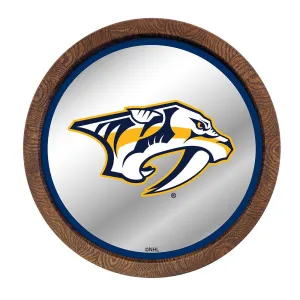 Nashville Predators: Mirrored Barrel Top Wall Sign