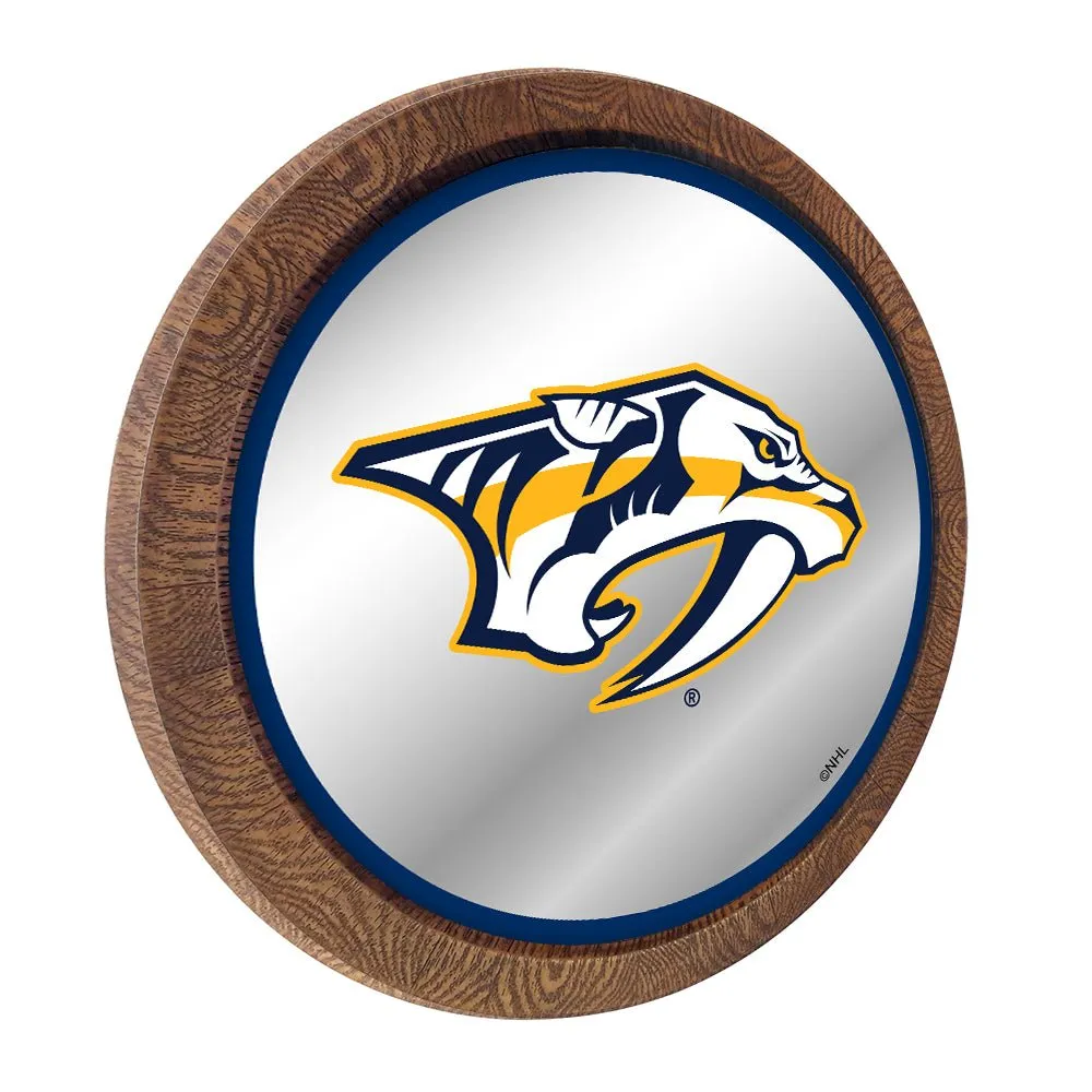 Nashville Predators: Mirrored Barrel Top Wall Sign