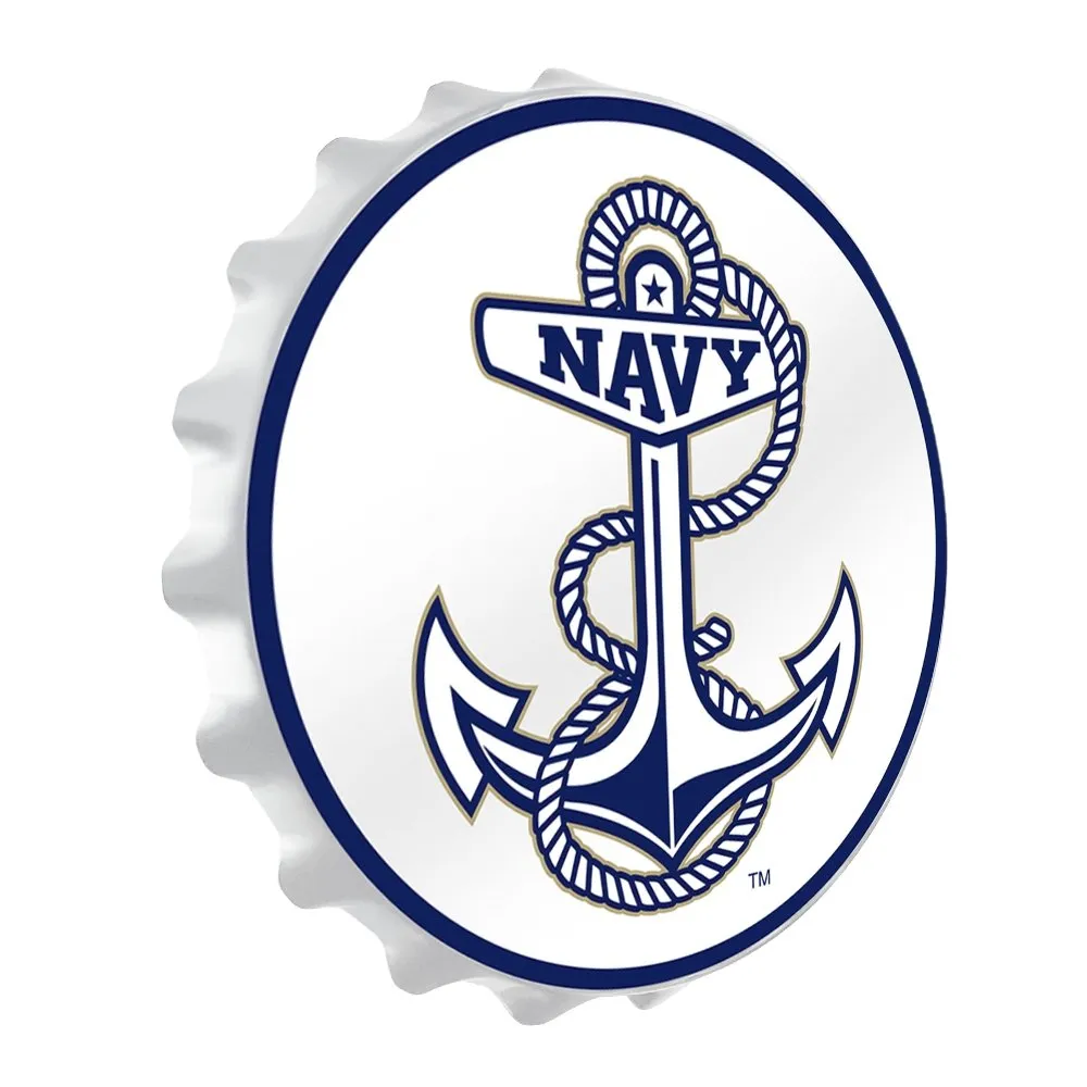 Navy Midshipmen: Anchor - Bottle Cap Wall Sign