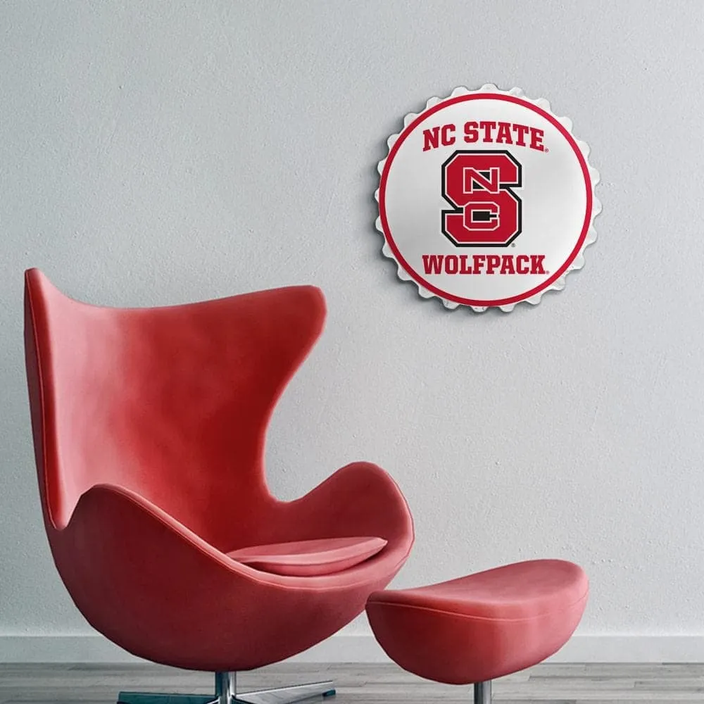 NC State Wolfpack: Block S - Bottle Cap Wall Sign