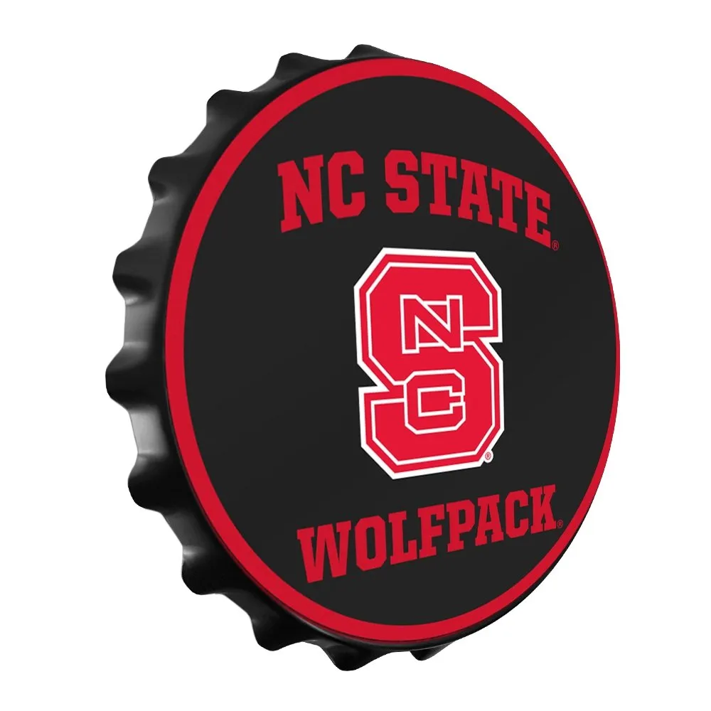 NC State Wolfpack: Block S - Bottle Cap Wall Sign