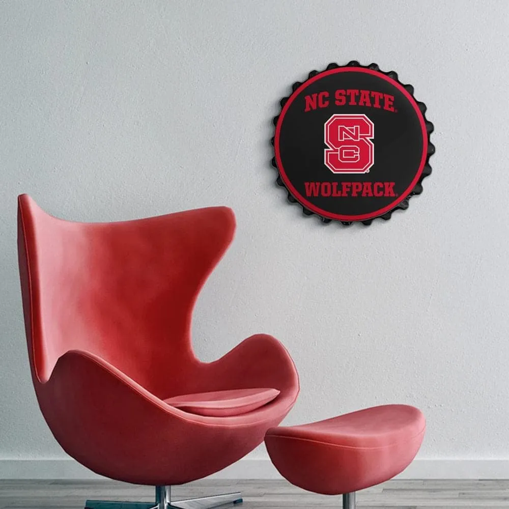 NC State Wolfpack: Block S - Bottle Cap Wall Sign