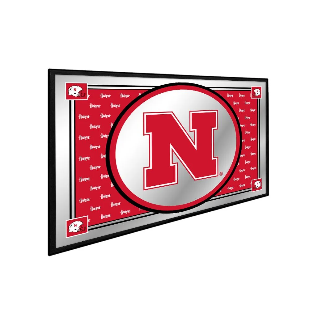 Nebraska Cornhuskers: Framed Mirrored Wall Sign