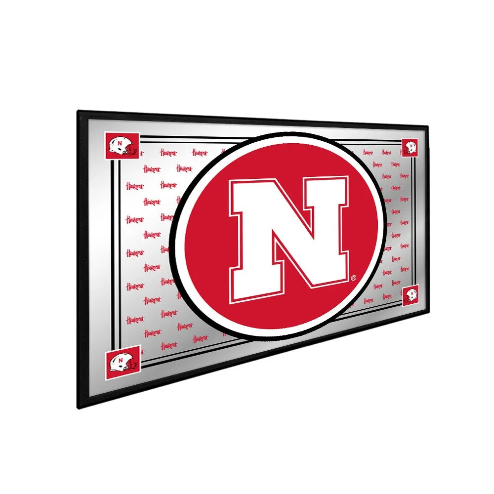 Nebraska Cornhuskers: Framed Mirrored Wall Sign