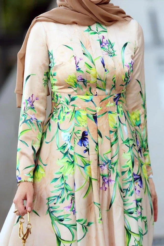 Neon Modest Dress