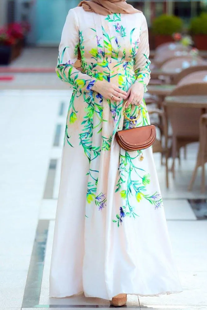 Neon Modest Dress