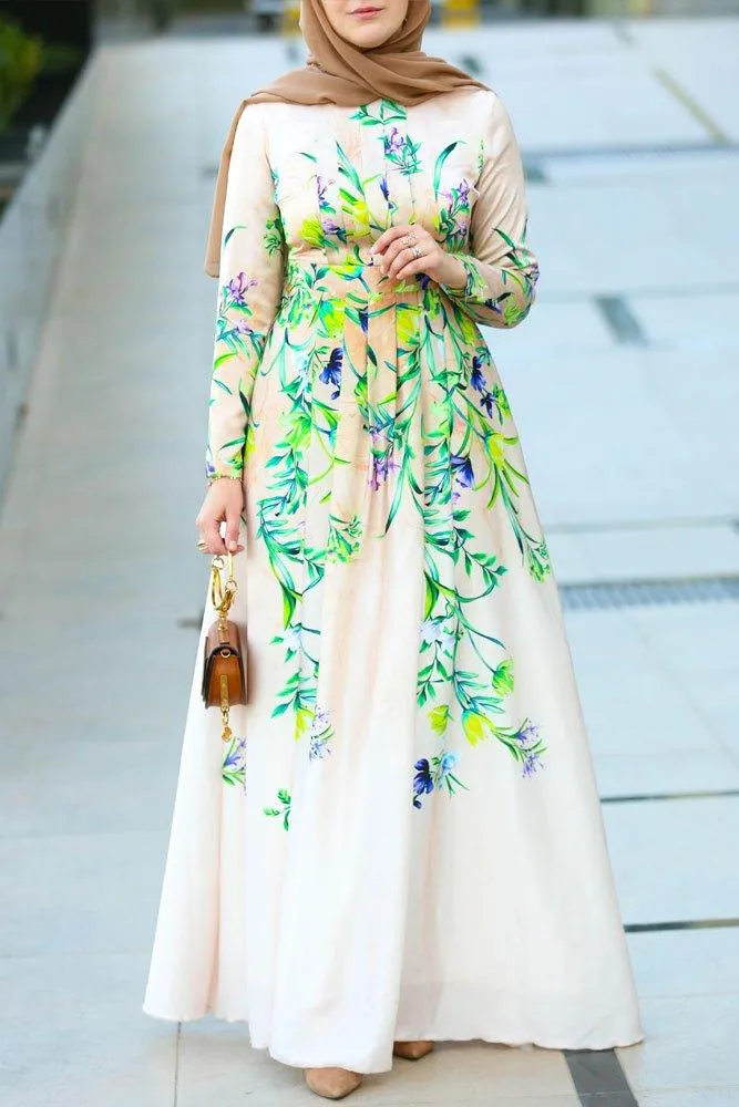 Neon Modest Dress