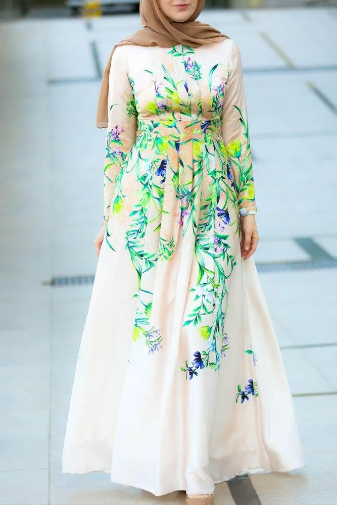 Neon Modest Dress