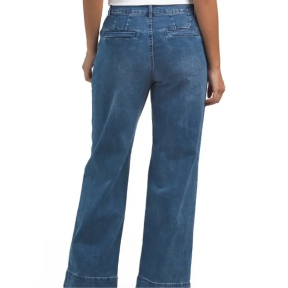 NEW BAGATELLE Denim Wide Leg Trouser Jean Size 30 31” inseam