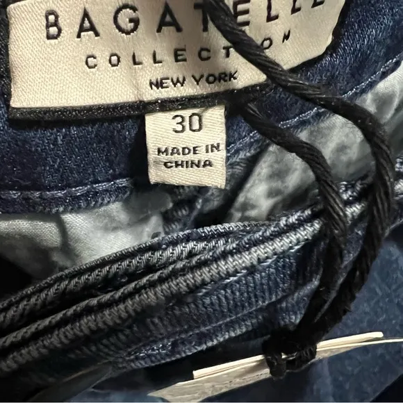 NEW BAGATELLE Denim Wide Leg Trouser Jean Size 30 31” inseam