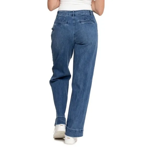 NEW BAGATELLE Denim Wide Leg Trouser Jean Size 30 31” inseam