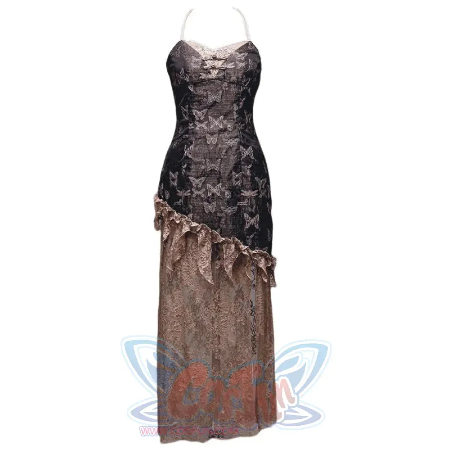 New Chinese Style Vintage Slit Cheongsam Dress