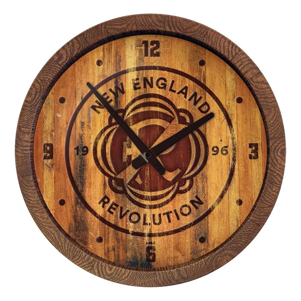 New England Revolution: Branded "Faux" Barrel Top Clock