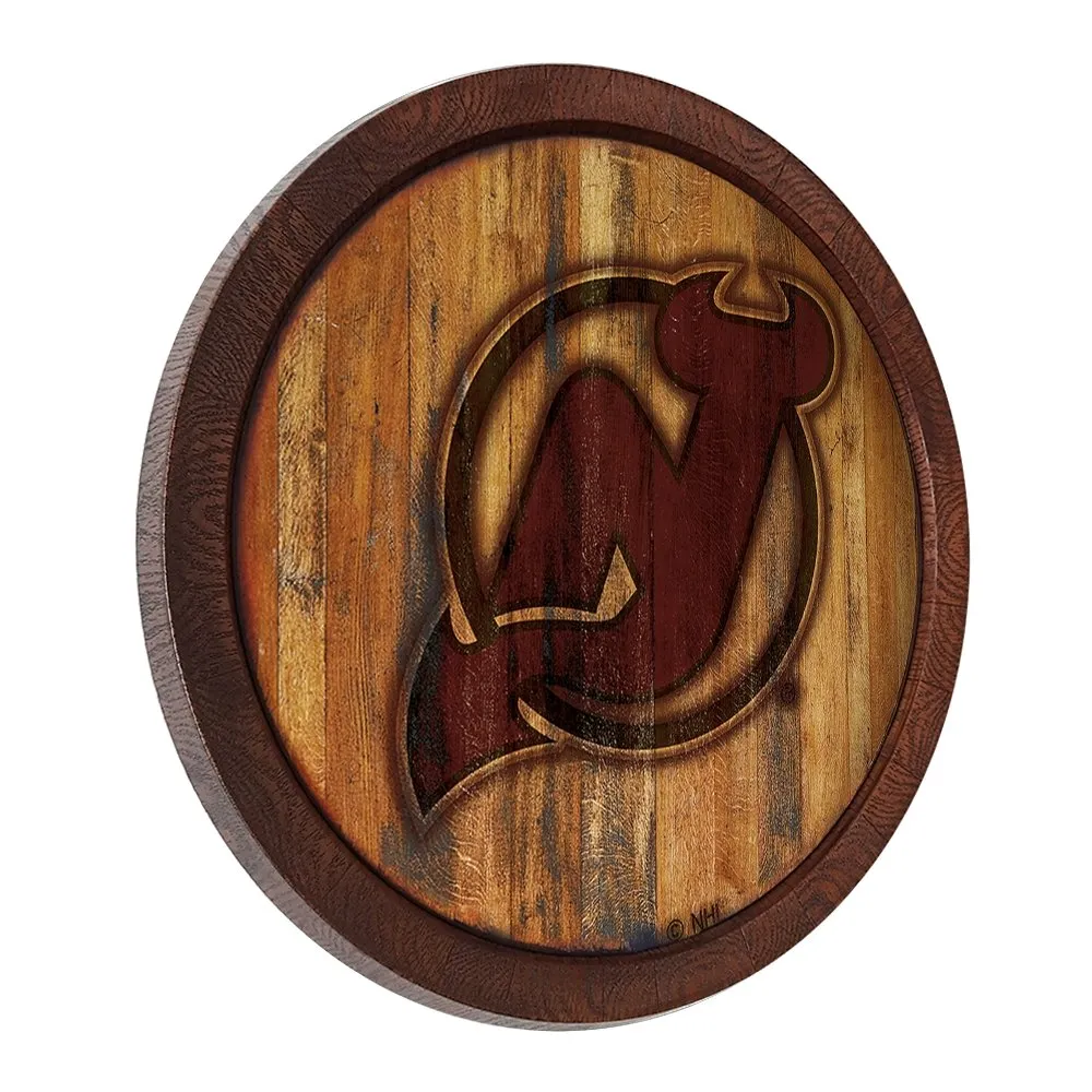 New Jersey Devils: Branded "Faux" Barrel Top Sign