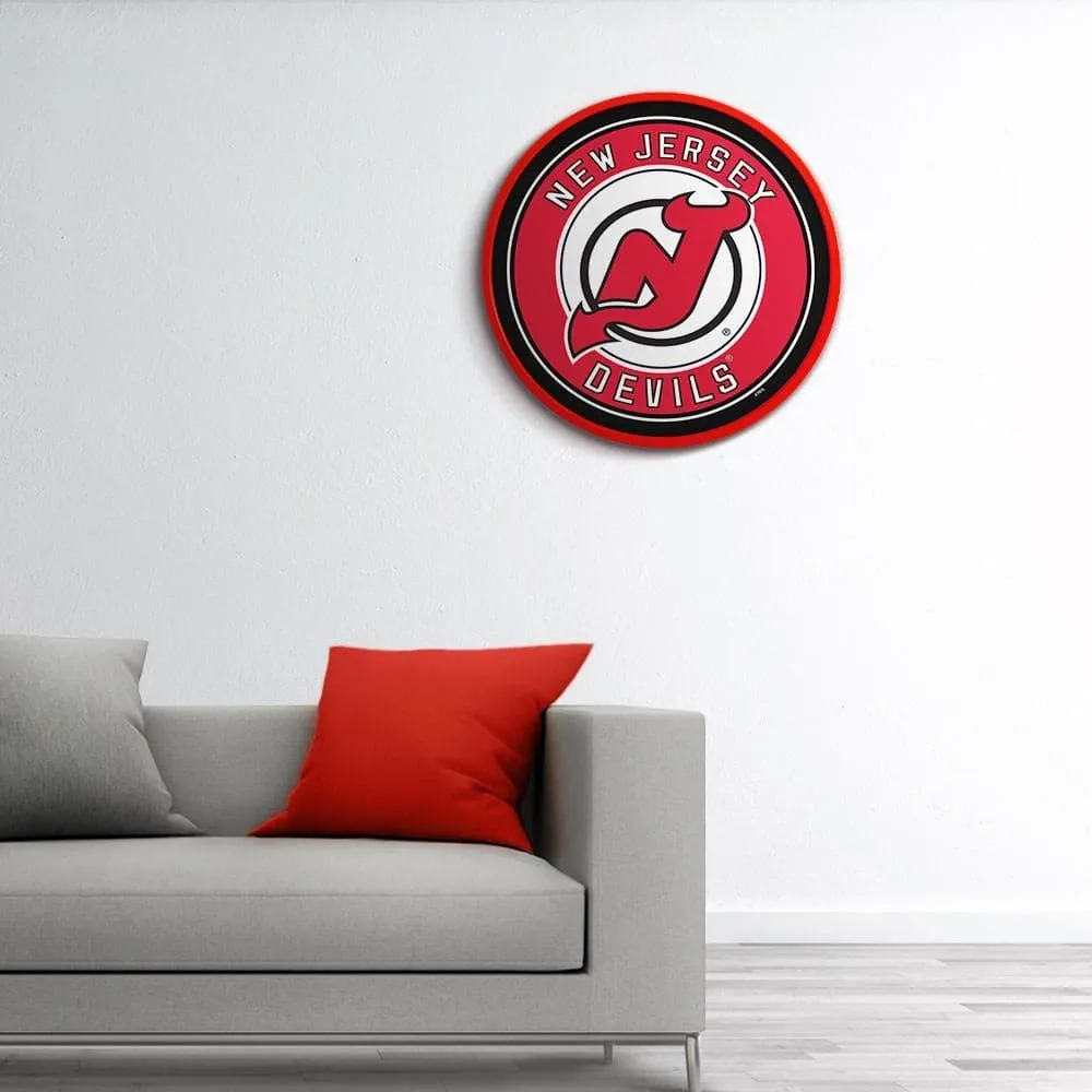 New Jersey Devils: Modern Disc Wall Sign