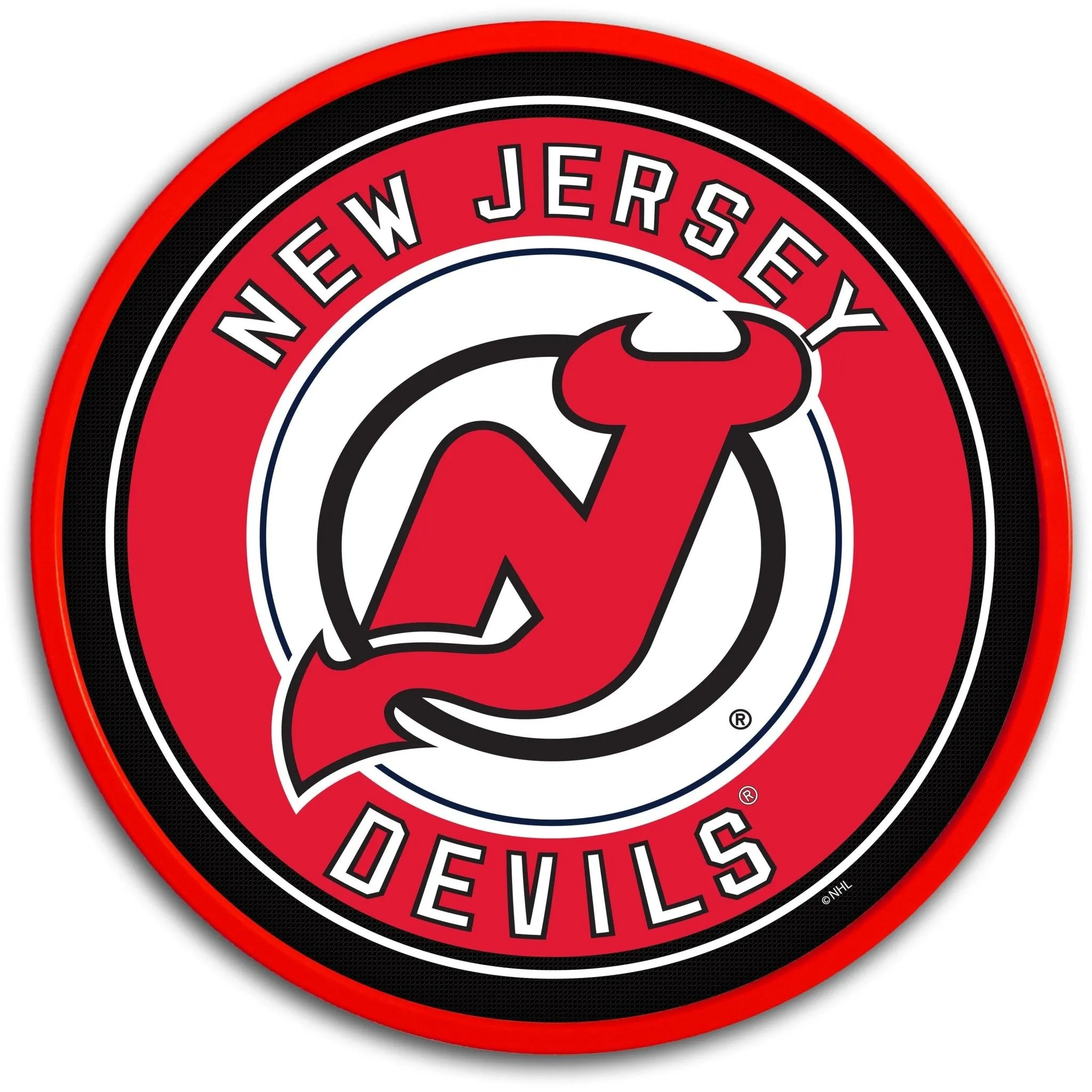 New Jersey Devils: Modern Disc Wall Sign