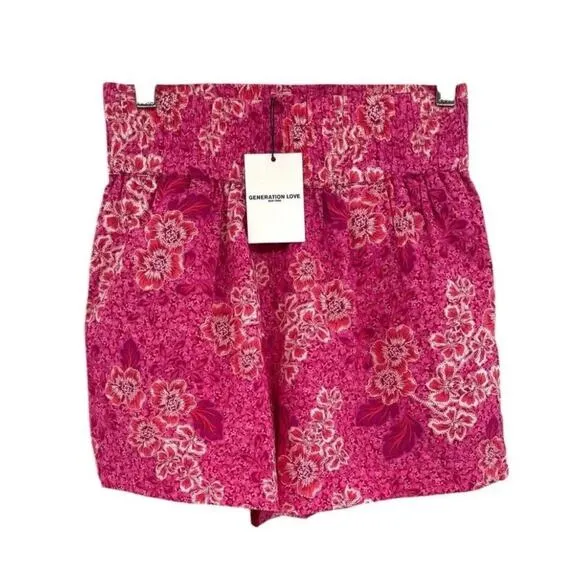 NEW NWT Generation Love Amy Shorts Whimsical Floral Size XS