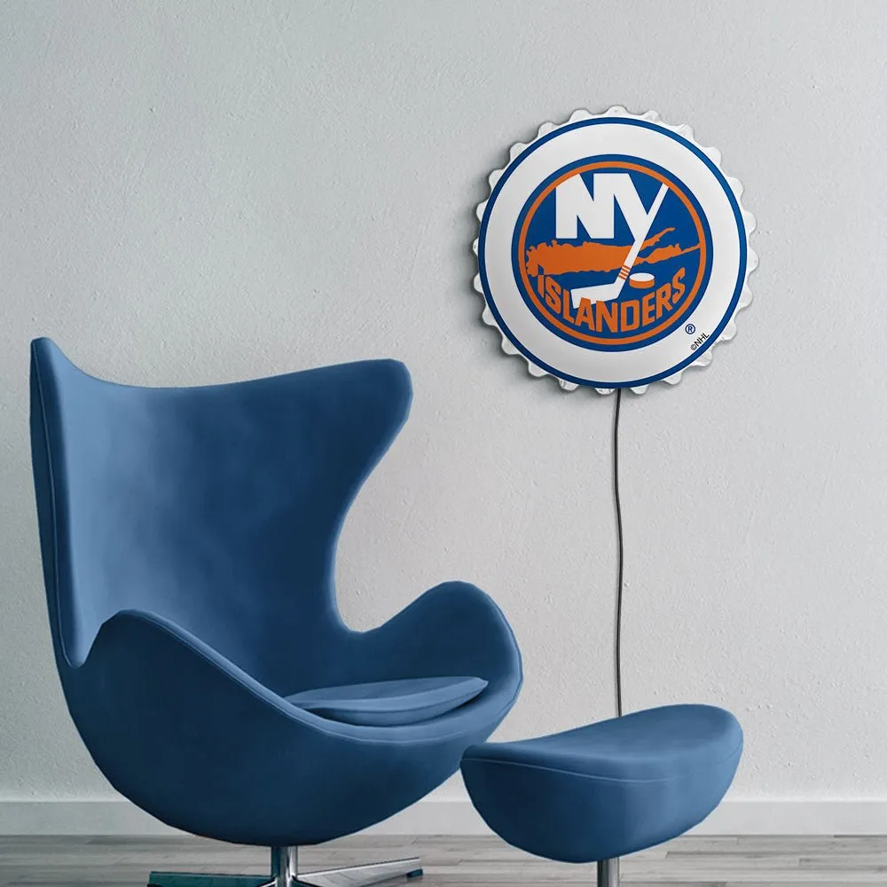 New York Islanders: Bottle Cap Wall Light