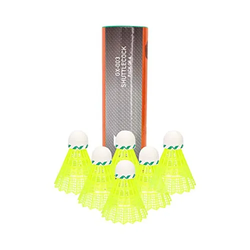 Nivia 663 Nylon Badminton Shuttlecock GX-003 - Others (Yellow)