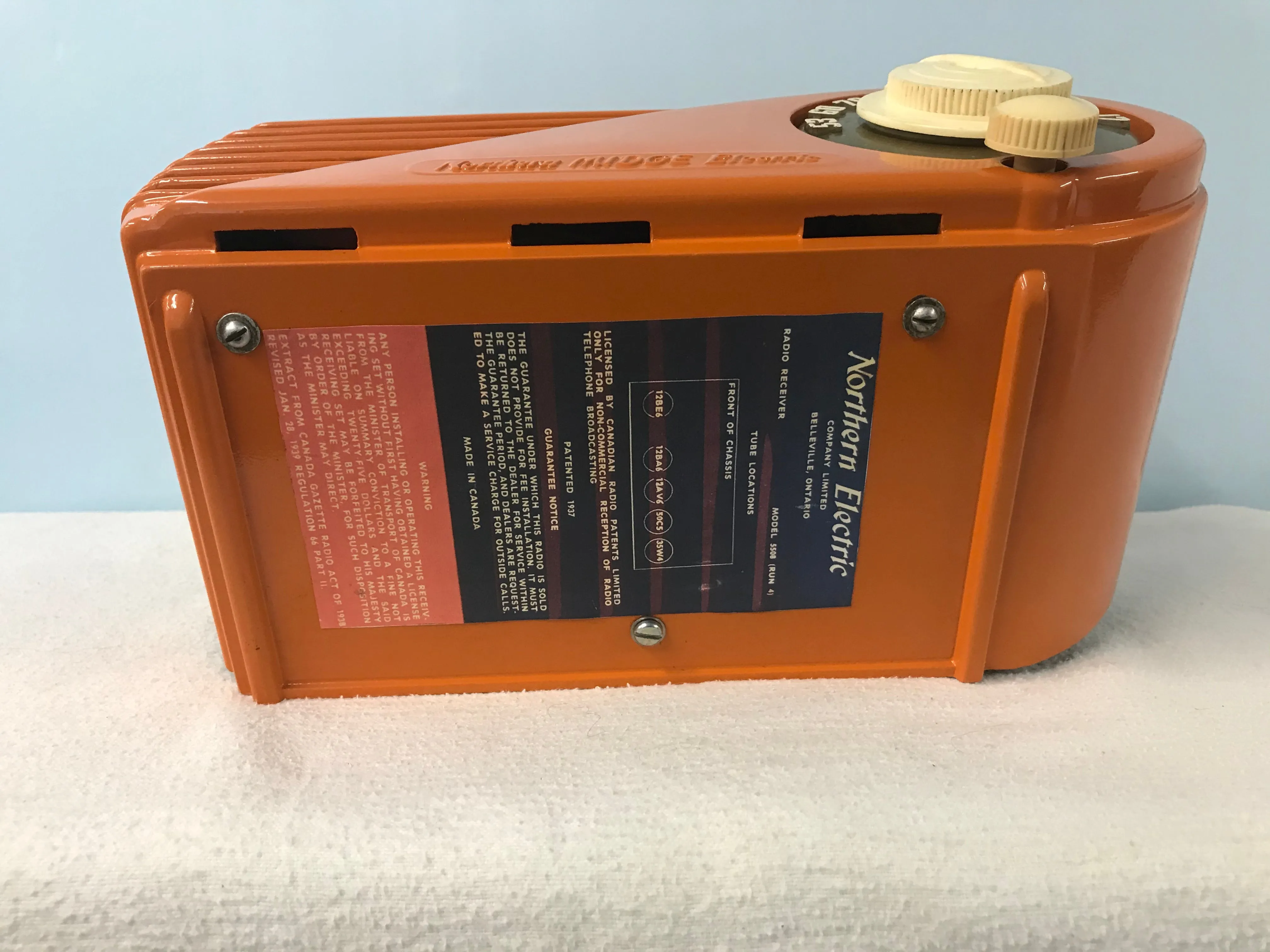 Northern Electric “Bullet” Tube Radio With Bluetooth input.