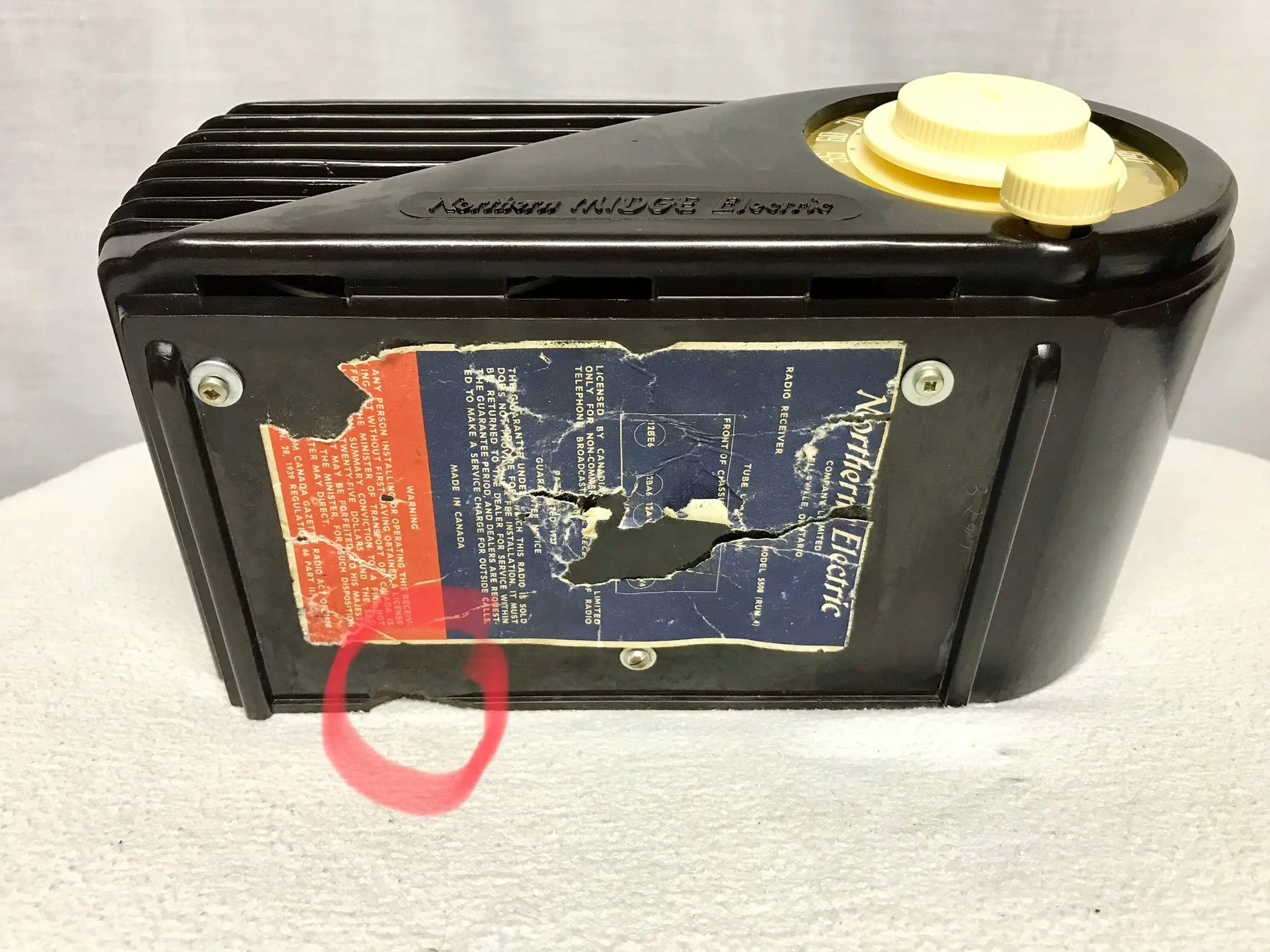 Northern Electric “Bullet” Tube Radio With Bluetooth input.