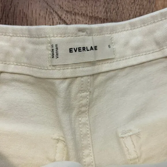 NWOT Everlane The Utility Short In Bone Size 6